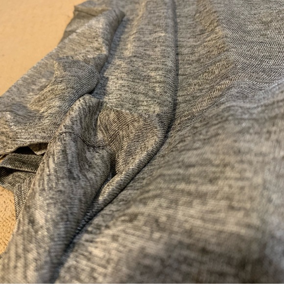 Philosophy metallic sleeveless tunic top silver & grey marled V-neck long flowy - Picture 11 of 13